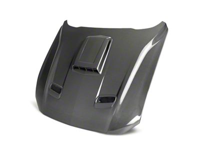 Anderson Composites Type-SK Hood; Double Sided Carbon Fiber (21-23 Mustang Mach 1)