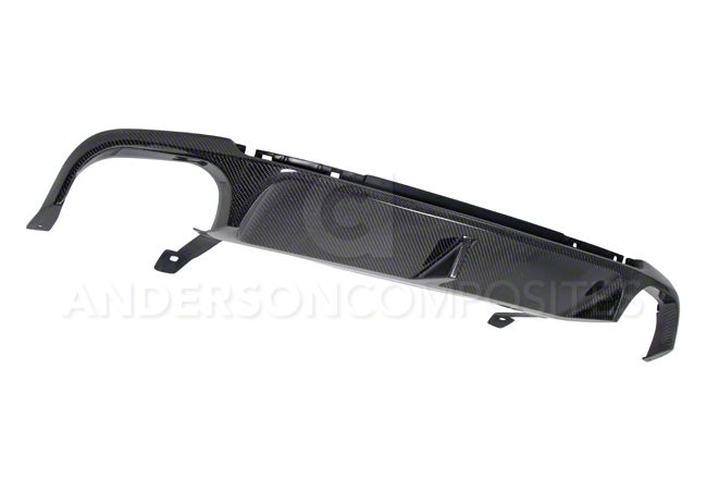 Anderson Composites Rear Diffuser; Carbon Fiber (13-14 Mustang)