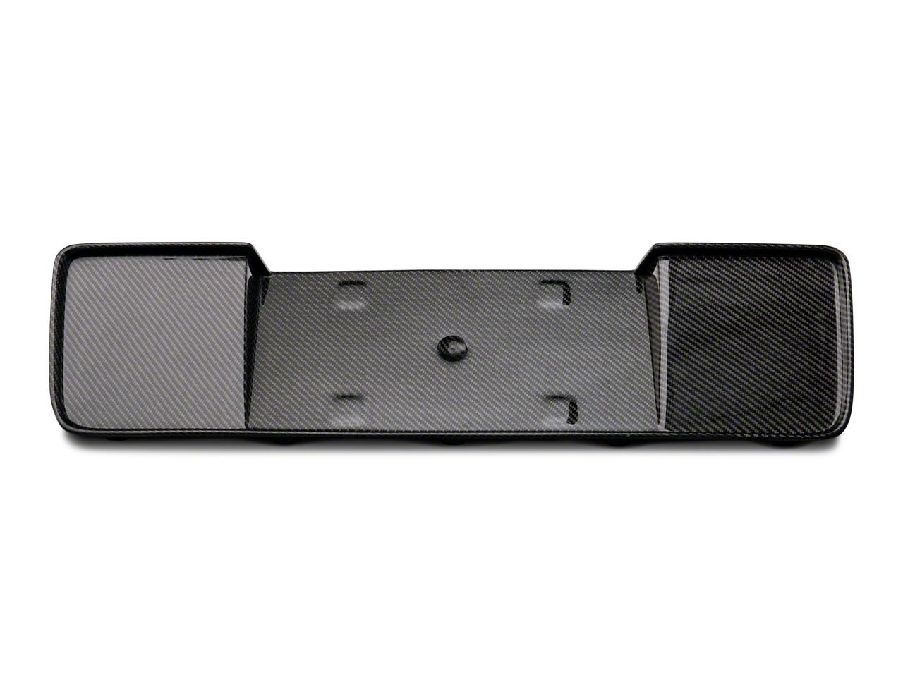 Anderson Composites Mustang Rear License Plate Panel; Carbon Fiber