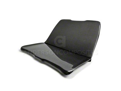 Anderson Composites Rear Seat Delete; Carbon Fiber (15-23 Mustang Fastback)