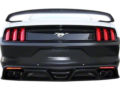 Anderson Composites Type-GR GT350 Style Rear Diffuser; Unpainted (15-17 Mustang GT Premium, EcoBoost Premium)