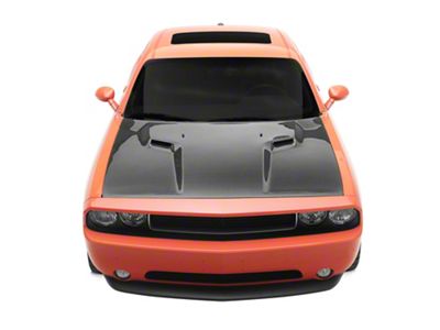 Anderson Composites Type-OE Hood; Carbon Fiber (08-14 Challenger)