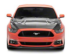 Anderson Composites Type-OE Hood; Double Sided Carbon Fiber (15-17 Mustang GT, EcoBoost, V6)
