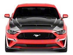 Anderson Composites Type-SN SuperSnake Style Hood; Carbon Fiber (18-23 Mustang GT, EcoBoost)