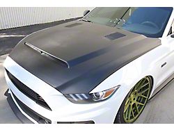 Anderson Composites Type-SN SuperSnake Style Hood; Unpainted (15-17 Mustang GT, EcoBoost, V6)