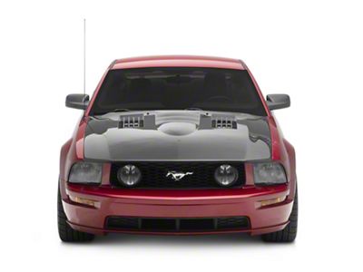 Anderson Composites Type-SS Hood; Carbon Fiber (05-09 Mustang GT, V6)