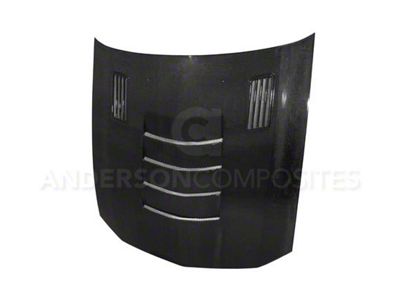 Anderson Composites Type-SS II Hood; Carbon Fiber (05-09 Mustang GT, V6)