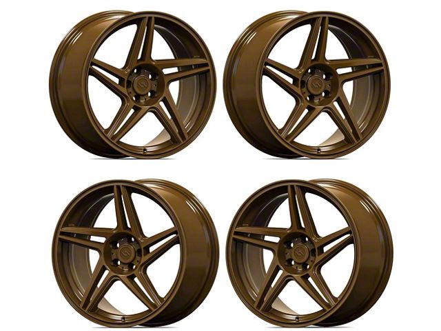 Anovia Wheels Carrier Rodin Bronze 4-Wheel Kit; 18x8.5 (05-09 Mustang GT, V6)