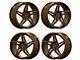 Anovia Wheels Staggered Carrier Rodin Bronze 4-Wheel Kit 18x8.5/9.5 (10-14 Mustang GT w/o Performance Pack, V6)