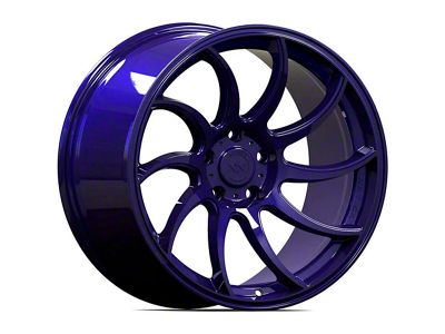 Anovia Wheels Night Picasa Blue 4-Wheel Kit; 18x9.5; 35mm Offset (24-25 Mustang EcoBoost w/o Performance Pack)