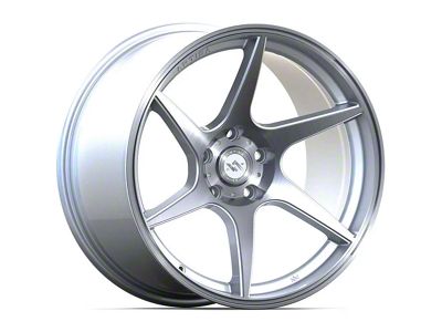 Anovia Wheels Titan Brushed Silver 4-Wheel Kit; 18x9.5 (2024 Mustang EcoBoost w/o Performance Pack)