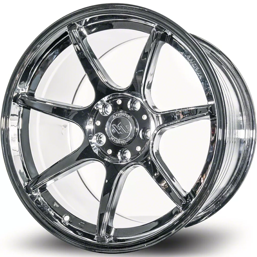 Anovia Wheels Kano Chrome Wheel; 18x9.5; 35mm Offset (15-23 Mustang EcoBoost w/o Performance Pack, V6)