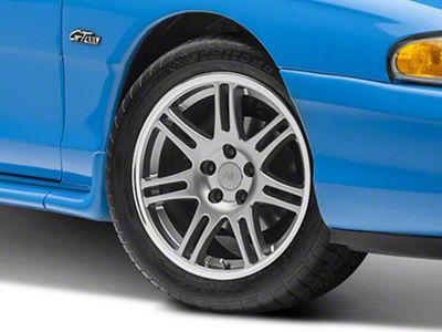 10th Anniversary Cobra Style Anthracite Wheel; 17x9 (94-98 Mustang)