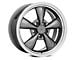17x9 American Muscle Wheels Bullitt Wheel - 245/45R17 Mickey Thompson High Performance Summer Street Comp Tire; Wheel & Tire Package (87-93 Mustang w/ 5-Lug Conversion)