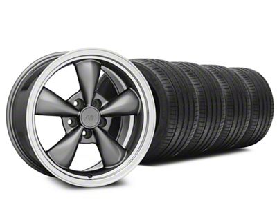 17x9 Bullitt Wheel & Sumitomo High Performance HTR Z5 Tire Package (87-93 Mustang w/ 5-Lug Conversion)