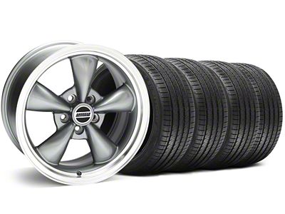 Bullitt Anthracite Wheel and Sumitomo Maximum Performance HTR Z5 Tire Kit; 18x8 (94-98 Mustang)