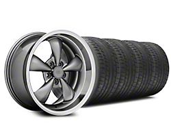 Deep Dish Bullitt Anthracite Wheel and Mickey Thompson Tire Kit; 20x8.5 (05-10 Mustang GT; 05-14 Mustang V6)