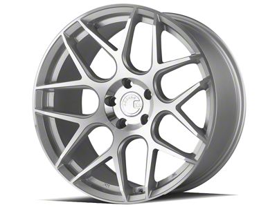 Aodhan AFF2 Gloss Silver Machined Face Wheel; Rear Only; 20x10.5; 45mm Offset (05-09 Mustang)