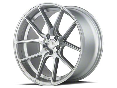 Aodhan AFF3 Gloss Silver Machined Face Wheel; Rear Only; 20x10.5; 45mm Offset (05-09 Mustang)