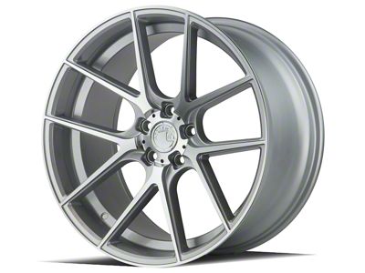 Aodhan AFF3 Gloss Silver Machined Face Wheel; 20x9; 32mm Offset (05-09 Mustang)