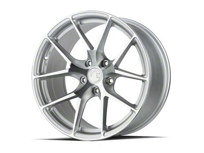 Aodhan AFF7 Gloss Silver Machined Face Wheel; 18x8.5; 35mm Offset (05-09 Mustang GT, V6)