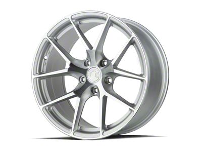 Aodhan AFF7 Gloss Silver Machined Face Wheel; 18x9.5; 35mm Offset (05-09 Mustang)