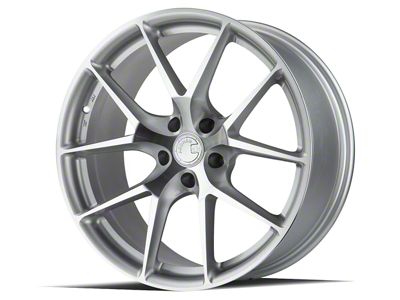 Aodhan AFF7 Gloss Silver Machined Face Wheel; 19x8.5; 35mm Offset (05-09 Mustang)