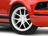 AFF7 Gloss Silver Machined Face Wheel; 19x9.5; 35mm Offset (05-09 Mustang)