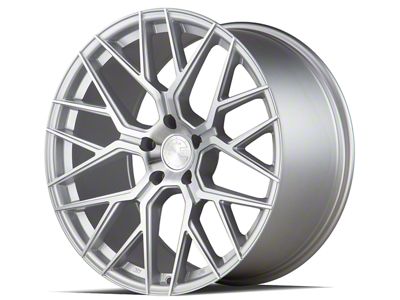 Aodhan AFF9 Gloss Silver Machined Face Wheel; Rear Only; 20x10.5; 35mm Offset (05-09 Mustang)
