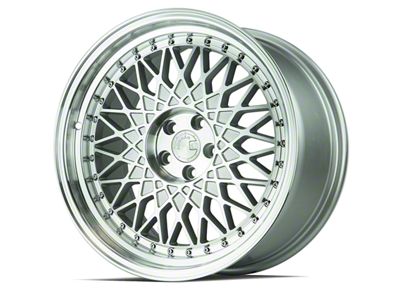 Aodhan AH05 Silver with Machined Face Wheel; 18x9.5; 35mm Offset (05-09 Mustang)