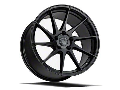 Aodhan AH09 Matte Black Wheel; Driver Side; 18x9.5; 35mm Offset (05-09 Mustang)