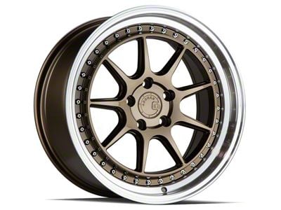 Aodhan DS-X Bronze with Machine Lip Wheel; 18x8.5; 35mm Offset (05-09 Mustang GT, V6)