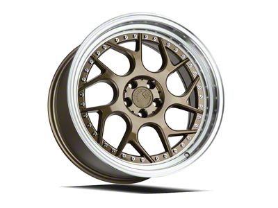 Aodhan DS01 Bronze with Machined Lip Wheel; 18x9.5; 30mm Offset (05-09 Mustang)