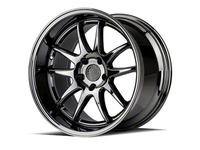 Aodhan DS02 Black Vacuum Wheel; Rear Only; 18x10.5; 22mm Offset (05-09 Mustang)