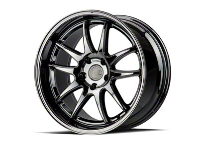 Aodhan DS02 Black Vacuum Wheel; Rear Only; 18x9.5; 22mm Offset (05-09 Mustang)