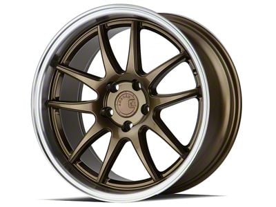 Aodhan DS02 Bronze with Machined Lip Wheel; 18x8.5; 35mm Offset (05-09 Mustang GT, V6)