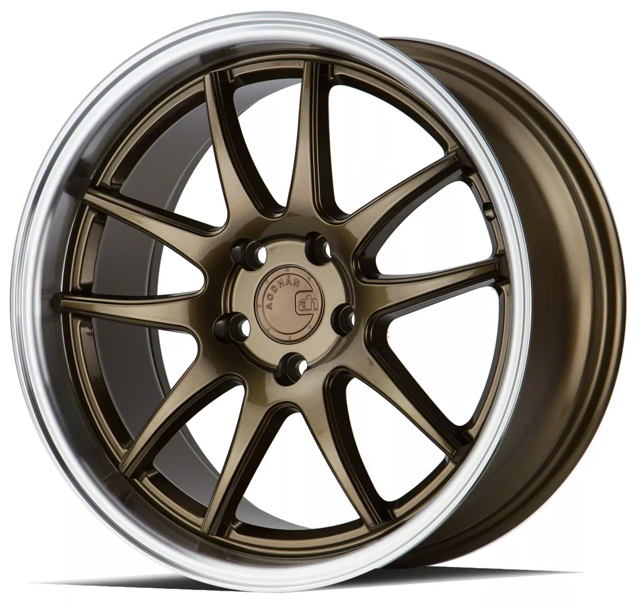 【送料無料（一部地域を除く）】 Machined with Bronze DS02 Mustang Aodhan Lip 19x9.5 Wheel; トップス