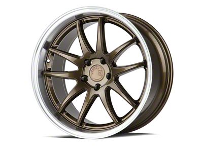 Aodhan DS02 Bronze with Machined Lip Wheel; 19x9.5; 30mm Offset (05-09 Mustang)