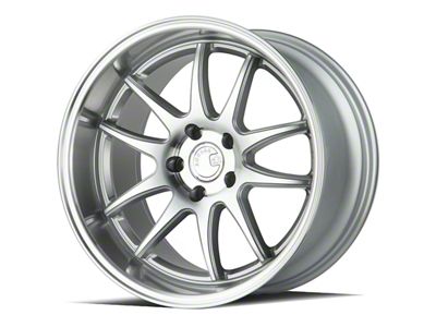 Aodhan DS02 Silver with Machined Face Wheel; Rear Only; 18x10.5; 22mm Offset (05-09 Mustang)