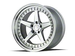 Aodhan DS05 Silver with Machined Face Wheel; Rear Only; 19x11; 22mm Offset (05-09 Mustang)