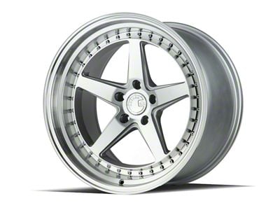 Aodhan DS05 Silver with Machined Face Wheel; Rear Only; 19x11; 22mm Offset (05-09 Mustang)