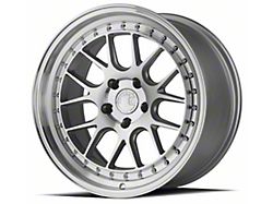 Aodhan DS06 Silver with Machined Face Wheel; Rear Only; 19x9.5; 22mm Offset (05-09 Mustang)
