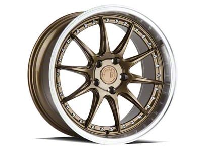 Aodhan DS07 Bronze with Machine Lip Wheel; 19x9.5; 30mm Offset (05-09 Mustang)