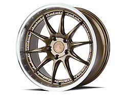 Aodhan DS07 Bronze with Machined Lip Wheel; Rear Only; 19x9.5; 22mm Offset (05-09 Mustang)