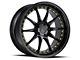 Aodhan DS07 Gloss Black with Gold Rivets Wheel; 19x9.5 (05-09 Mustang)