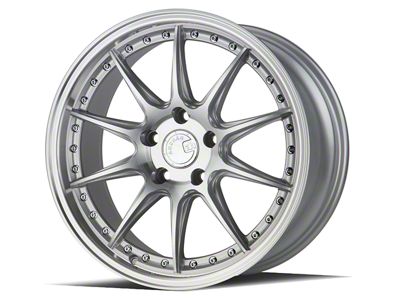 Aodhan DS07 Silver with Machined Face Wheel; 18x8.5; 35mm Offset (05-09 Mustang GT, V6)
