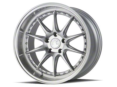 Aodhan DS07 Silver with Machined Face Wheel; Rear Only; 18x10.5; 15mm Offset (05-09 Mustang)