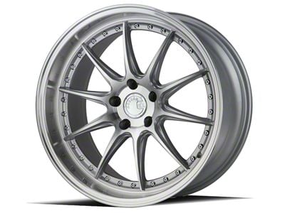 Aodhan DS07 Silver with Machined Face Wheel; Rear Only; 19x9.5; 22mm Offset (05-09 Mustang)