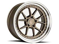 Aodhan DS08 Bronze with Machined Lip Wheel; 18x8.5; 35mm Offset (05-09 Mustang GT, V6)