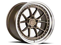 Aodhan DS08 Bronze with Machined Lip Wheel; Rear Only; 18x10.5; 22mm Offset (05-09 Mustang)
